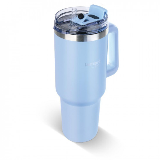 Ποτήρι Θερμός από Ανοξείδωτο & Πλαστικό 1.2L HUGE Lamart LT4087 Μπλε 49673
