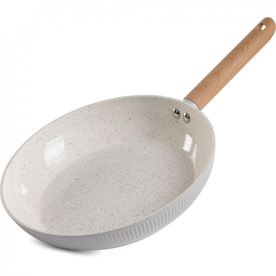 Τηγάνι Κεραμικό Αντικολλητικό 28cm CERAMIC Lamart LT1316 Λευκό 51027
