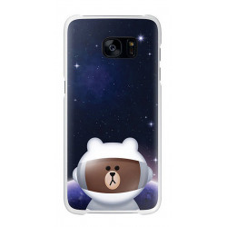 Θήκη Faceplate Samsung S7 Line Friends Cover 