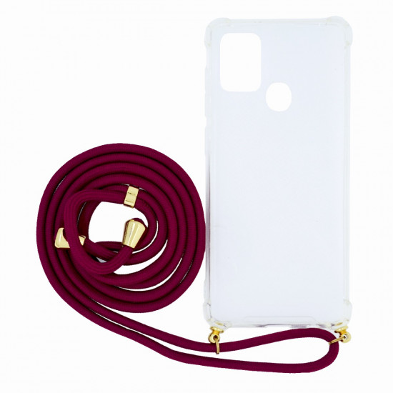 Θήκη Goospery Strap Case για Samsung Galaxy SM-A217F A21s Μπορντώ 34840