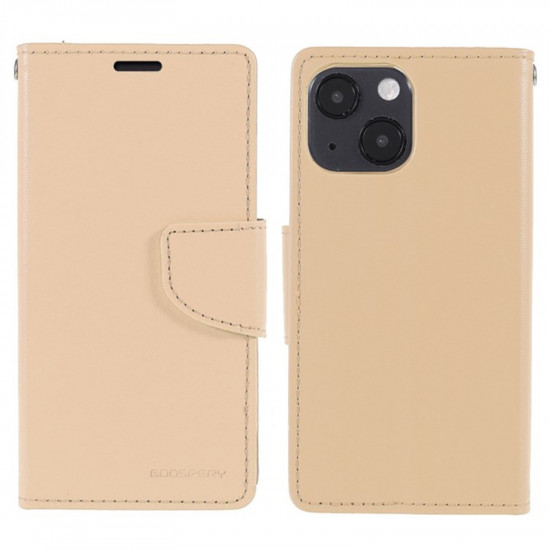 Θήκη Book Goospery Bravo Diary για Apple iPhone 13 Mini Χρυσαφί 33082