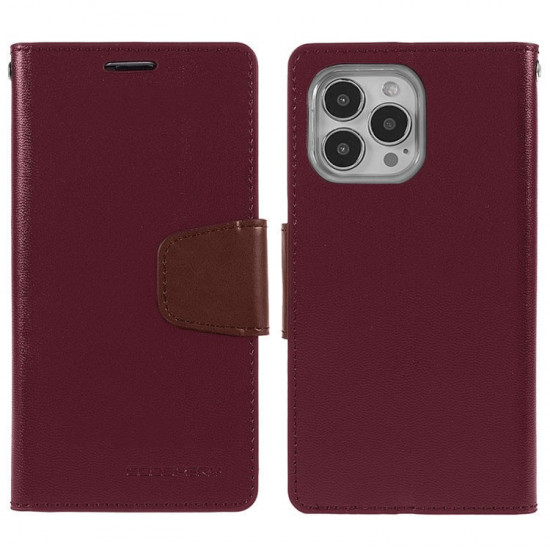Θήκη Book Goospery Sonata Diary Case για Apple iPhone 13 Pro Μπορντώ 34763