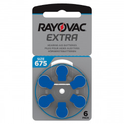 Μπαταρίες Ακουστικών Βαρηκοΐας Rayovac 675 Extra Advanced 1.45V Τεμ. 6 21013