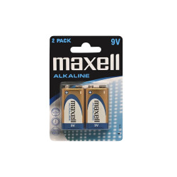Μπαταρία Power Alkaline Maxell 6LR61 size 9V Τεμ. 2 51244