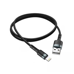 Καλώδιο Hoco SU99 USB σε Lightning Braided Μαύρο 1m 51370