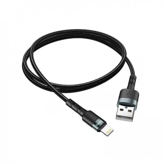 Καλώδιο Hoco SU99 USB σε Lightning Braided Μαύρο 1m 51370
