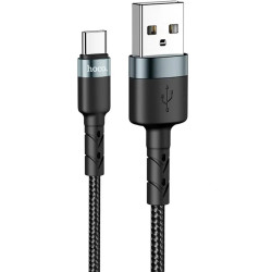 Καλώδιο Hoco SU99 USB σε USB-C Braided Μαύρο 1m 51371