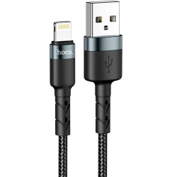 Καλώδιο Hoco SU99 Plus USB σε Lightning Braided Μαύρο 2m 51374