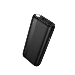 Power Bank Borofone BJ86 20000mAh 5V/2A με 4 Θύρες 1xUSB-C, 2xUSB-A, 1xMicroUSB LED Ένδειξη Μπαταρίας και Φακό Μαύρο 51098