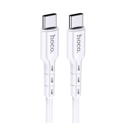 Καλώδιο Hoco DU01 Novel USB-C σε USB-C Fast Charging 60W 3A Λευκό 1m 51419