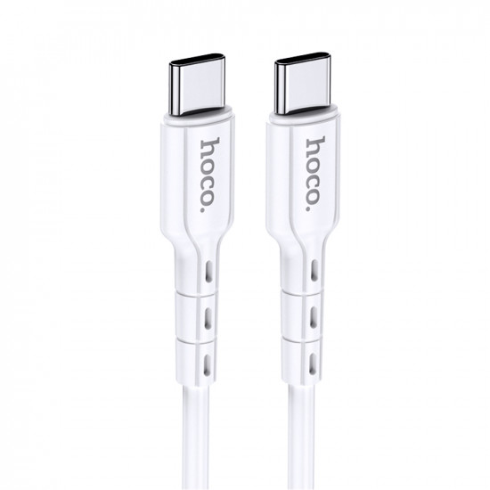Καλώδιο Hoco DU01 Novel USB-C σε USB-C Fast Charging 60W 3A Λευκό 1m 51419