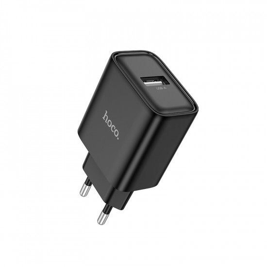 Φορτιστής Ταξιδίου Hoco DC72 River με USB-A 5V 2.1A Μαύρος 46261
