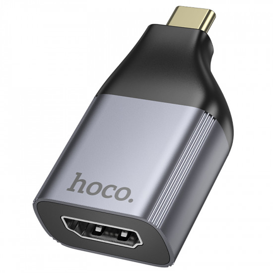 Αντάπτορας Hoco UA33 USB-C σε HDMI 4K 30Hz (3840 x 2160P) Θηλυκό Γκρι 46183