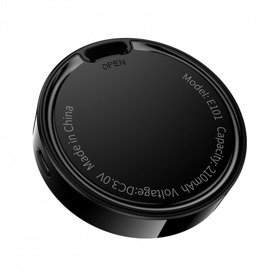 Συσκευή Εντοπισμού Hoco E101 για iOS και Android Συμβατό με Apple Find My Network και Google Find My Device Μαύρο 51343