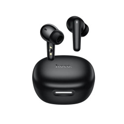 Wireless Hands Free Hoco EQ100 Intelligent TWS Dual Microphone v5.4 500mAh 10  Ώρες Λειτουργίας και AI Μετάφραση σε 134 Γλώσσες και Ενσωματωμένη Βάση Κινητού Μαύρα 51178