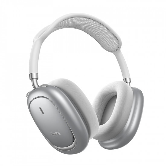 Wireless Hands Free Hoco W68 Calma HiFi Audio ANC v6.0 400mAh 45 Ώρες Ομιλίας AUX USB-C Ασημί 51182
