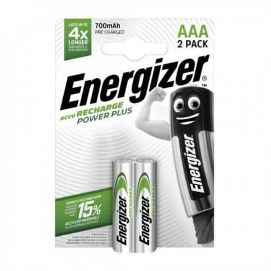 Μπαταρία Επαναφορτιζόμενη Energizer ACCU Recharge Power Plus 700 mAh size AAA 1.2V Τεμ. 2 51483