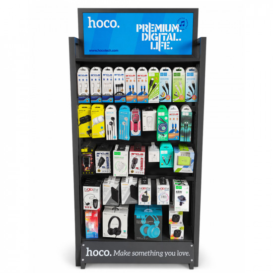Stand Hoco με Αξεσουάρ Φορτιστές, Καλώδια Σύνδεσης, Hands Free, Power Bank 190 Τεμαχίων Stand 27537 51609