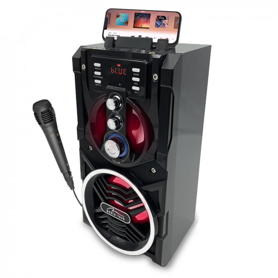 Φορητό Ηχείο Bluetooth Media-Tech Partybox Karaoke  BT MT3150 800W, με Τηλεχειριστήριο και LED Οθόνη Μαύρο 26939