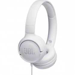 Ακουστικά Stereo On-ear JBL Tune 500 3.5mm Pure Bass Sound με Μικρόφωνο JBLT500WHT Λευκό 38172