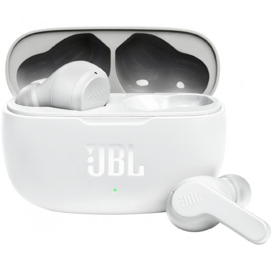Bluetooth Hands Free JBL Wave 200TWS In-ear με 20 ώρες Αυτονομία IPX2, Deep Bass Sound Λευκό 38515