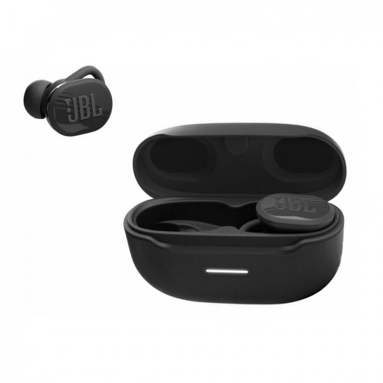 Bluetooth Hands Free JBL Endurance Race In-ear TWS Smart Ambient Συμβατό με Alexa και Google Assistant IP67 με Θήκη Φόρτισης Μαύρα 51199