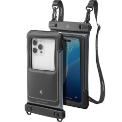 Θήκη Αδιάβροχη Spigen A611P IPX8 Floating Universal Διαστάσεις 13.3cm x 22.5cm 2 τεμαχίων  Ματ Μαύρη 51844