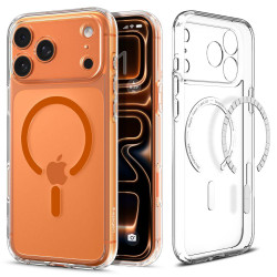 Θήκη Spigen Ultra Hybrid Magsafe για iPhone Apple 17 Pro Max Διάφανο-Πορτοκαλί 51775