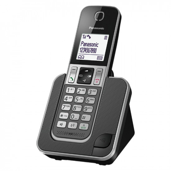 Ασύρματο Ψηφιακό Τηλέφωνο Panasonic KX-TGD310GRG με Λειτουργία Ενδοεπικοινωνίας και Baby Monitor Γκρι 29366