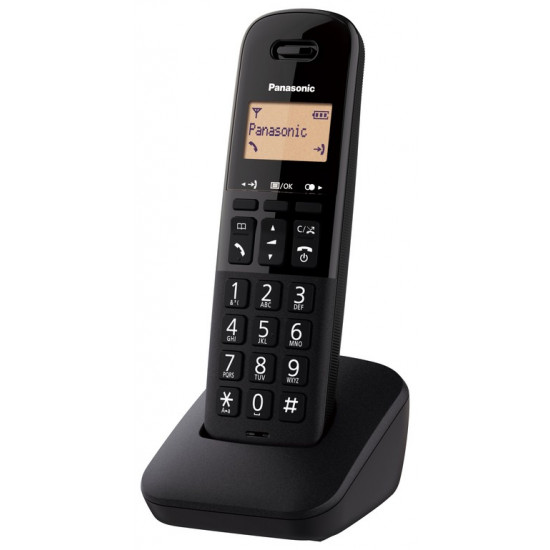 Ασύρματο Ψηφιακό Τηλέφωνο Panasonic KX-TGB610 EU Μαύρο με Πλήκτρο Αποκλεισμού Κλήσεων 28088