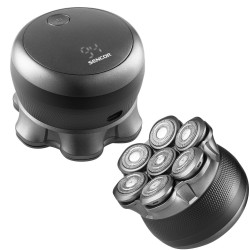 Επαναφορτιζόμενη Ξυριστική Μηχανή Sencor SMS 0800BK 1200mAh 5W 7 Κεφαλές 2 Επιλογές Ταχύτητας και Διάρκεια Λειτουργίας 120min Μαύρη 51910