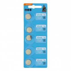 Buttoncell Vinnic CR1220 Τεμ. 5 με Διάτρητη Συσκευασία 29787