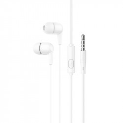 Hands Free Hoco M97 Enjoy Earphones Stereo 3.5mm με Μικρόφωνο και Πλήκτρο Λειτουργίας Λευκά 37507