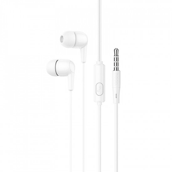 Hands Free Hoco M97 Enjoy Earphones Stereo 3.5mm με Μικρόφωνο και Πλήκτρο Λειτουργίας Λευκά 37507