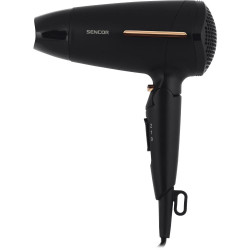 Σεσουάρ Μαλλιών Ταξιδίου Sencor SHD 0045BK 1600W Αναδιπλούμενο με 2 Επιλογές Θερμοκαρασίας και Ταχύτητας Αέρα Μαύρο 42510