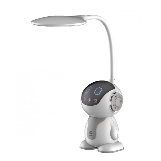 Φωτιστικό με Λάμπα LED Maxcom ML4900 Astral 500 Lumens IP20 με 3 Επίπεδα Φωτεινότητας και Πλήκτρα Αφής Γκρι-Λευκό 30959