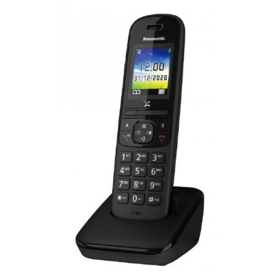Ασύρματο Ψηφιακό Τηλέφωνο Panasonic KX-TGH710 EU Μαύρο με Έγχρωμη Οθόνη 1,8'' 28184