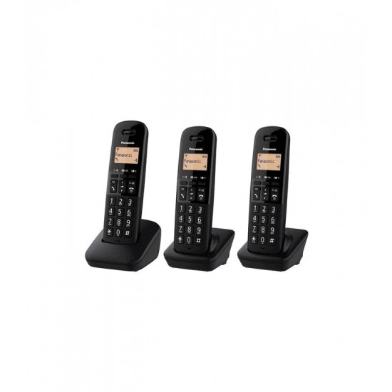 Ασύρματο Ψηφιακό Τηλέφωνο Panasonic KX-TGB613 EU Trio Μαύρο 28265