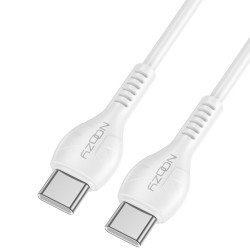 Καλώδιο Σύνδεσης και Φόρτισης A45 Power USB-C σε USB-C Fast Charging 60W+Apple PD27 Λευκό 1m 49941