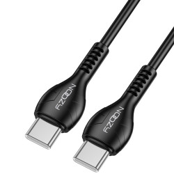 Καλώδιο Σύνδεσης και Φόρτισης A45 Power USB-C σε USB-C Fast Charging 60W+Apple PD27 Μαύρο 1m 49943