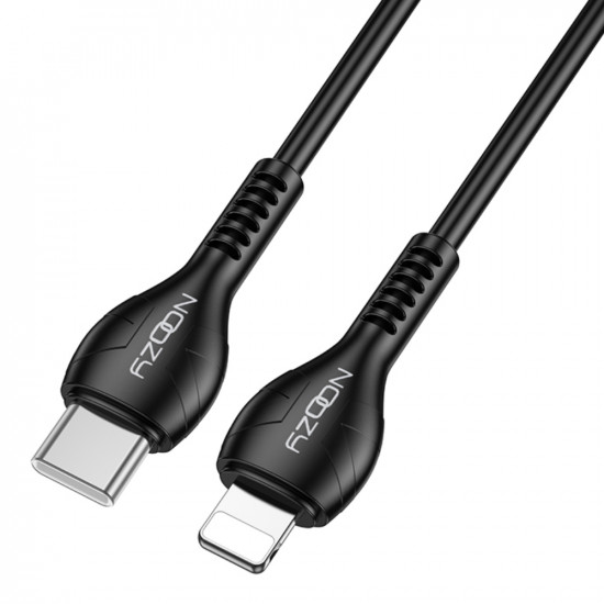Καλώδιο Σύνδεσης και Φόρτισης Noozy A45 Power USB-C σε Lightning Fast Charging 30W Μαύρο 1m 49947