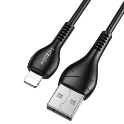 Καλώδιο Σύνδεσης και Φόρτισης Noozy A45 USB σε Lightning 2.4A Μαύρο 1m 49949