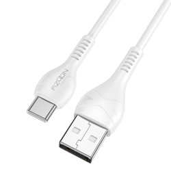 Καλώδιο Σύνδεσης Noozy A45 USB-A σε USB-C 3A Λευκό 1m 49953