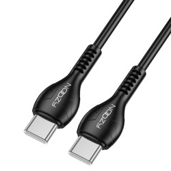 Καλώδιο Σύνδεσης και Φόρτισης A45 Power USB-C σε USB-C Fast Charging 60W+Apple PD27 Μαύρο 2m 49958