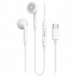 Hands Free Hoco. DM51 Fringe Stereo USB-C με Μικρόφωνο 1.2m Λευκά Συμβατά με Όλες τις USB-C Συσκευές 51487