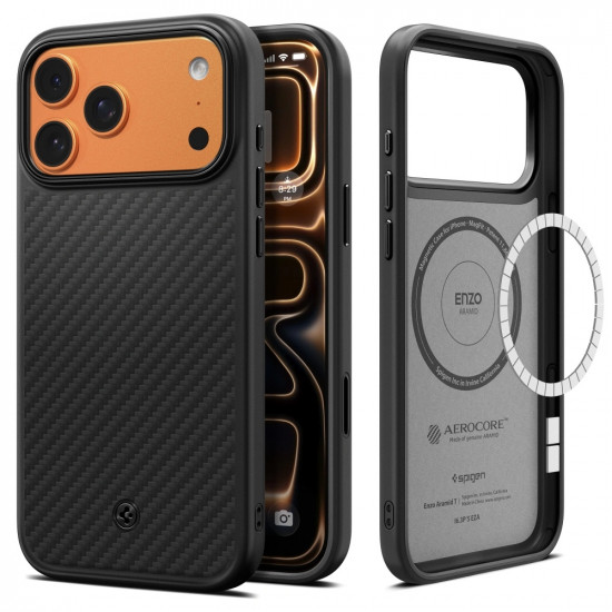 Θήκη Spigen Enzo Aramid T Magsafe για Apple iPhone 17 Pro Max Μαύρη 51576