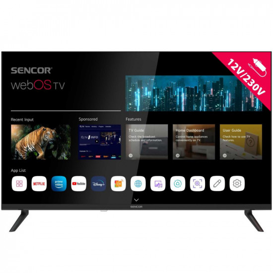 Τηλεόραση Sencor SLE 32S830MB webOS SMART TV HD Ready HDR 10 32