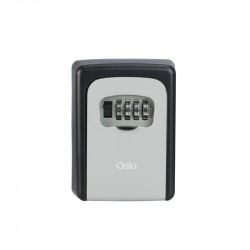 Οsio OSB-3680-BL/GR Μαύρη/Γκρι κλειδοθήκη από αλουμίνιο με συνδυασμό 4 ψηφίων – 9 x 4 x 12cm