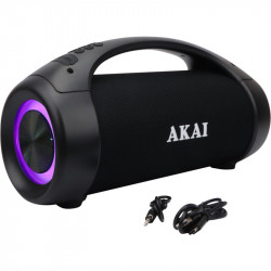 Akai ABTS-55 Αδιάβροχο φορητό ηχείο Bluetooth με TWS, USB, LED, Aux-In και hands free – 50W