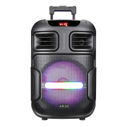 AKAI ABTS-X5 Fusion Φορητό Ηχείο Party με Τρόλεϊ 50W RMS, Bluetooth 5.0/TWS, USB/TF/AUX, FM, Ασύρματο Μικρόφωνο